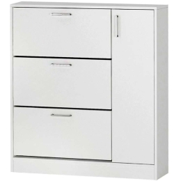 Παπουτσοθήκη Neft 0249141 105x29,6x113cm White Μοριοσανίδα, Μελαμίνη