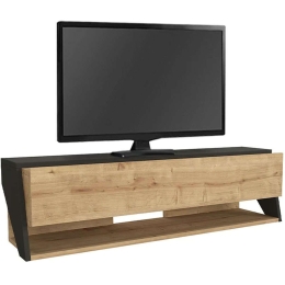 Έπιπλο Τηλεόρασης Επιτοίχιο Litos 0249147 120x29,6x32,6cm Oak-Anthracite