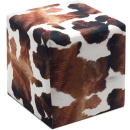 Σκαμπό Milky 0250675 40x40x40cm Brown-White