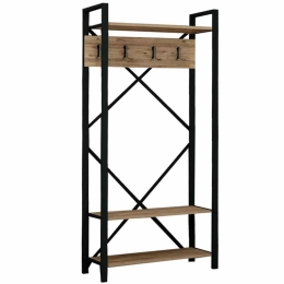 Έπιπλο Εισόδου Alfa 0250682 90x35x180cm Pine-Black