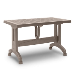 Τραπέζι Πολυπροπυλενίου Callan 0226269 120x70x73cm Cappuccino