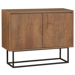 Μπουφές Amedeo 0234392 90x36x72cm Walnut Μελαμίνη,Μέταλλο