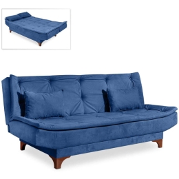 Καναπές - Κρεβάτι Τριθέσιος Lucas 0234425 190x85x85cm Dark Blue
