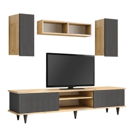 Σύνθετο Τηλεόρασης Tokyo 0235964 170x37x45cmSapphire Oak - Anthracite