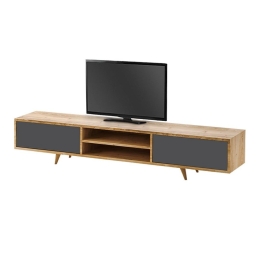 Έπιπλο Τηλεόρασης Serine 0235969 170x37x45cm Sapphire Oak - Anthracite
