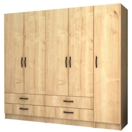Ντουλάπα Πεντάφυλλη Ricardo 0257187 200x51,8x181cm Sonoma Πεντάφυλλη
