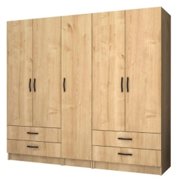 Ντουλάπα Πεντάφυλλη Ricardo 0257249 200x51,8x181cm Sonoma Πεντάφυλλη