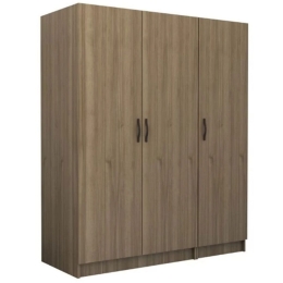Ντουλάπα Τρίφυλλη Victoria 0260762 150x60x181cm Walnut Τρίφυλλη