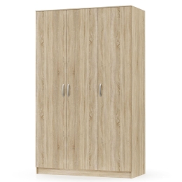 Ντουλάπα Τρίφυλλη Simple GR-SIM3D 120x52x205cm Sonoma Τρίφυλλη