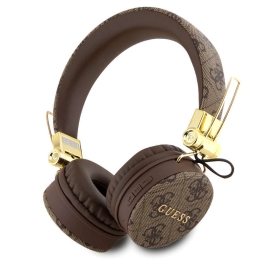 Ακουστικά Headphones 4G Logo Over GUBH704GEMW Bluetooth Brown Guess