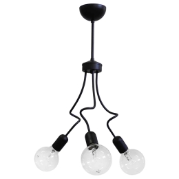 Φωτιστικό Οροφής MINI 3/L 01-0237 Black Μέταλλο