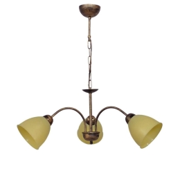 Φωτιστικό Οροφής Ovo 01-0319 3/Ε27 Φ65x65cm Bronze-Honey Heronia