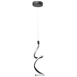 Φωτιστικό Οροφής Cobra 01-0326 1/Led 24W Φ13 85cm Black Heronia