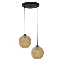 Φωτιστικό Οροφής GL-5010 02-0288 2/Ε27 Φ36x82cm Honey Heronia