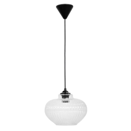 Φωτιστικό Οροφής Rigato 02-0330 1/Ε27 Φ25x90cm Clear Heronia