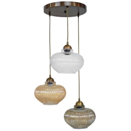Φωτιστικό Οροφής Rigato 02-0351 3/Ε27 Φ36x82cm Multi Heronia