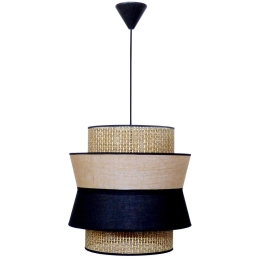Φωτιστικό Οροφής ΗΚ-80 1/L 14-0324 1xE27 40x100cm Brown-Black Heronia