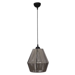 Φωτιστικό Οροφής 31-1367 Tx-01/25 1/E27 Νήμα Φ25 Φ25x84,5cm Somon Heronia Σχοινί,Μέταλλο