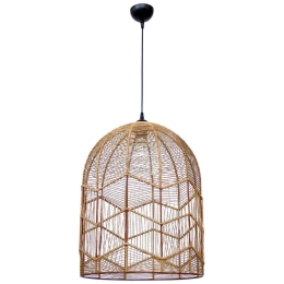 Φωτιστικό Οροφής Cage/40 1/L 31-1381 1xE27 40x126cm Brown Heronia