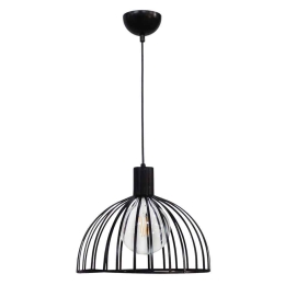 Φωτιστικό Οροφής Paris/33 1/L Φ33 Η100 Χ Φ33cm Black 34-0240 Heronia Μέταλλο