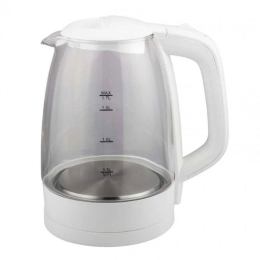 Βραστήρας HMK-02 0119573 1,7lt White-Clear Πλαστικό, Γυαλί