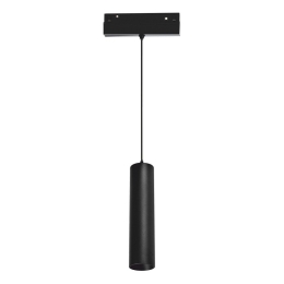 Κρεμαστό Φωτιστικό Μαγνητικής Ράγας HUBEP930B 48V DC 9W 3000K 950Lm 36° Osram RA90 5x22cm Black Aca