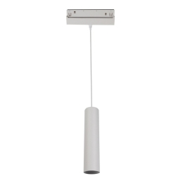 Κρεμαστό Φωτιστικό Μαγνητικής Ράγας HUBEP930B 48V DC 9W 3000K 950Lm 36° Osram RA90 5x22cm White Aca