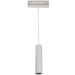 Φωτιστικό Κρεμαστό Μαγνητικής Ράγας HUBEP940W Φ5x22cm Led 1030lm 9W 4000K White Aca