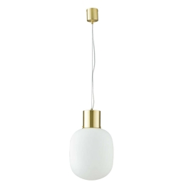 Φωτιστικό Οροφής Fellini I-FELLINI-S30 ORO 1xE27 Led Φ30cm 163cm Gold Luce Ambiente Design Μέταλλο,Γυαλί