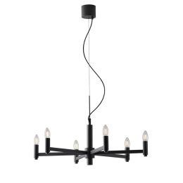 Φωτιστικό Οροφής Κρεμαστό I-Karol-6 E14 120x72x25,5cm Grey Luce Ambiente Design