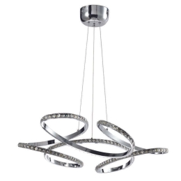Φωτιστικό Οροφής Led 6181 70x120cm 6800Lm Chrome Inlight