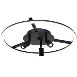 Φωτιστικό Οροφής - Πλαφονιέρα 6086-BL 60x13cm Led 4560lm 48W 3000K Black Inlight