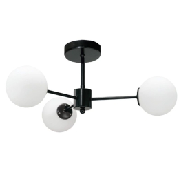 Φωτιστικό Οροφής 5016-3 45x25cm 3xG9 Black-White Inlight