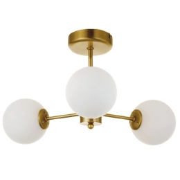 Φωτιστικό Οροφής 5015-3 45x25cm 3xG9 Gold-White Inlight