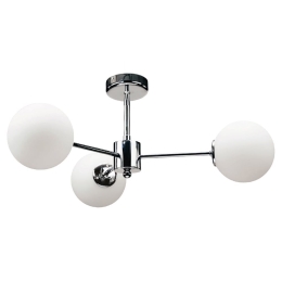 Φωτιστικό Οροφής 5014-3 45x25cm 3xG9 White-Chrome Inlight