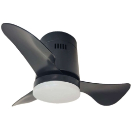 Ανεμιστήρας Οροφής Smart Elsinore 102000420 Με Φως Dim Led 15W Και Τηλεχειριστήριο Φ56x30cm Black itLighting Διάμετρος 56cm