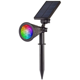 Φωτιστικό Δαπέδου Κήπου Ηλιακό Amistad 80204910S 36cm Led 180lm 2W RGB Black itLighting