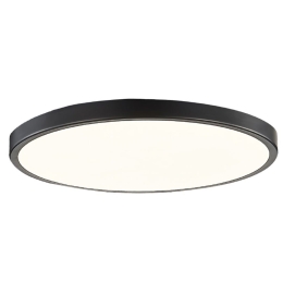 Φωτιστικό Οροφής - Πλαφονιέρα 42035-D Led Φ30x5cm 1680Lm 24W 3CCT Black Inlight