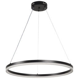 Φωτιστικό Οροφής 6095-C Led Dimmable Φ60cm 4500Lm 45W 3CCT Black Inlight