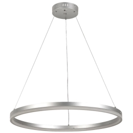 Φωτιστικό Οροφής 6095-C Led Dimmable Φ60cm 4500Lm 45W 3CCT Silver Inlight
