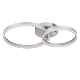 Φωτιστικό Οροφής 6094-B Led Dimmable Φ70cm 4500Lm 45W 3CCT Silver Inlight