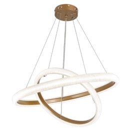 Φωτιστικό Οροφής 6102 Led Dimmable Φ60cm 6600Lm 60W 3CCT Gold Inlight