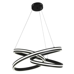 Φωτιστικό Οροφής 6105 Led Φ60cm 850Lm 70W 3CCT Black Inlight
