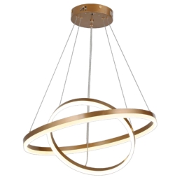 Φωτιστικό Οροφής 6095-Β Led Dimmable Φ60cm 6300Lm 58W 3CCT Gold Inlight