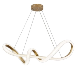 Φωτιστικό Οροφής 6098 Led Dimmable Φ120cm 6600Lm 60W 3CCT Gold Inlight