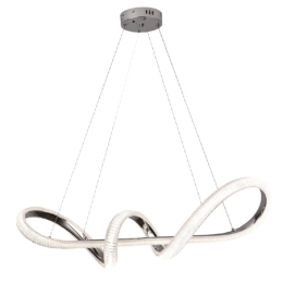Φωτιστικό Οροφής 6099 Led Dimmable Φ120cm 6600Lm 60W 3CCT Chrome Inlight