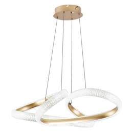 Φωτιστικό Οροφής 6100 Led Dimmable Φ60cm 4400Lm 40W 3CCT Gold Inlight