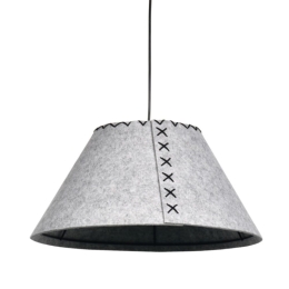 Φωτιστικό Οροφής Acoustic 4060 43x25cm 1xE27 Grey Inlight