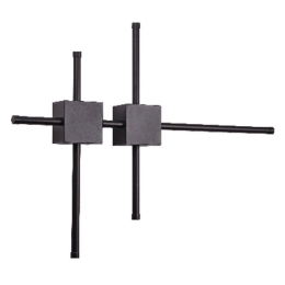 Φωτιστικό Τοίχου - Απλίκα 43048-BL Led 60x40cm 1700Lm 21W 3CCT Black Inlight