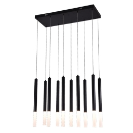 Φωτιστικό Οροφής 4066-10 Led 75x200cm 4000Lm 3000K 10x5W Black Inlight